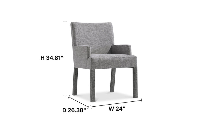 Bernhardt Loft Menton Fabric Arm Chair-Jennifer Furniture