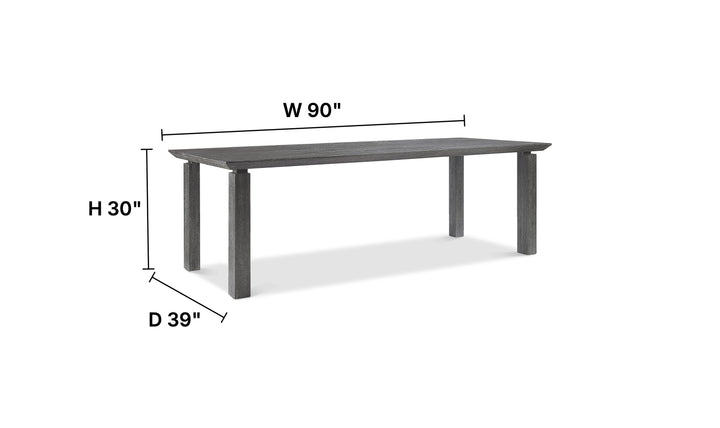 Bernhardt Loft Menton Rectangular Wooden Dining Table