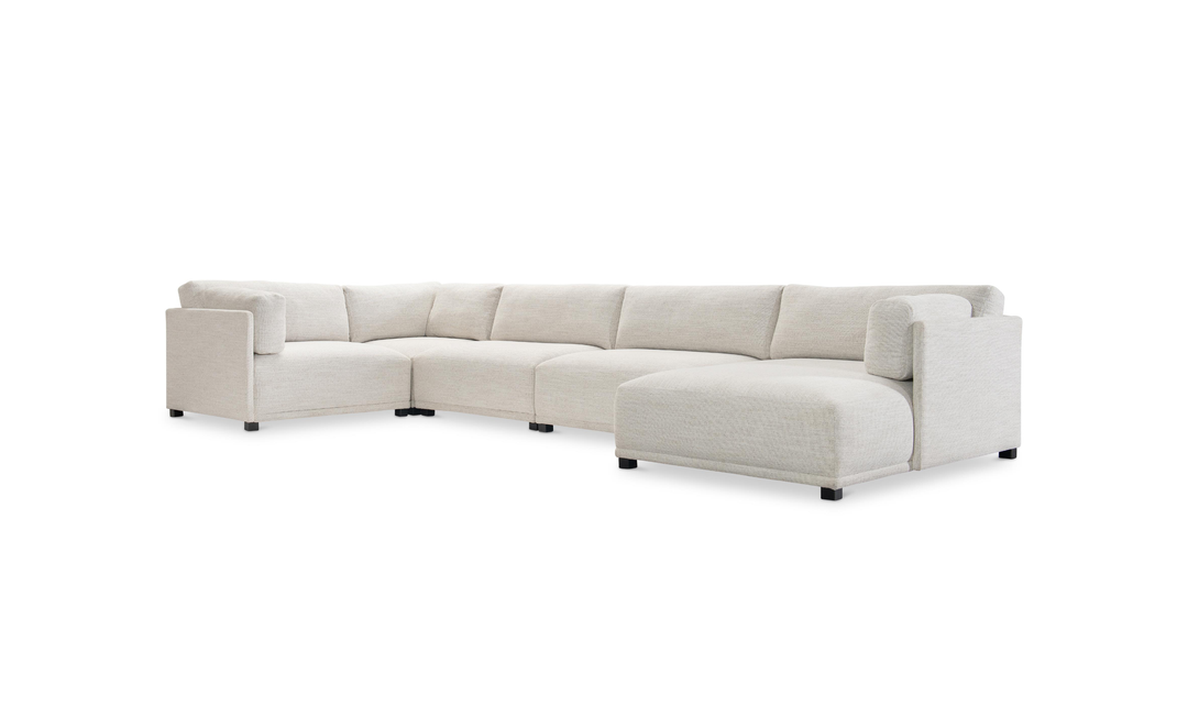 Bernhardt Loft Parker Modular Fabric Sectional Sofa with Chaise - Jennifer Furniture