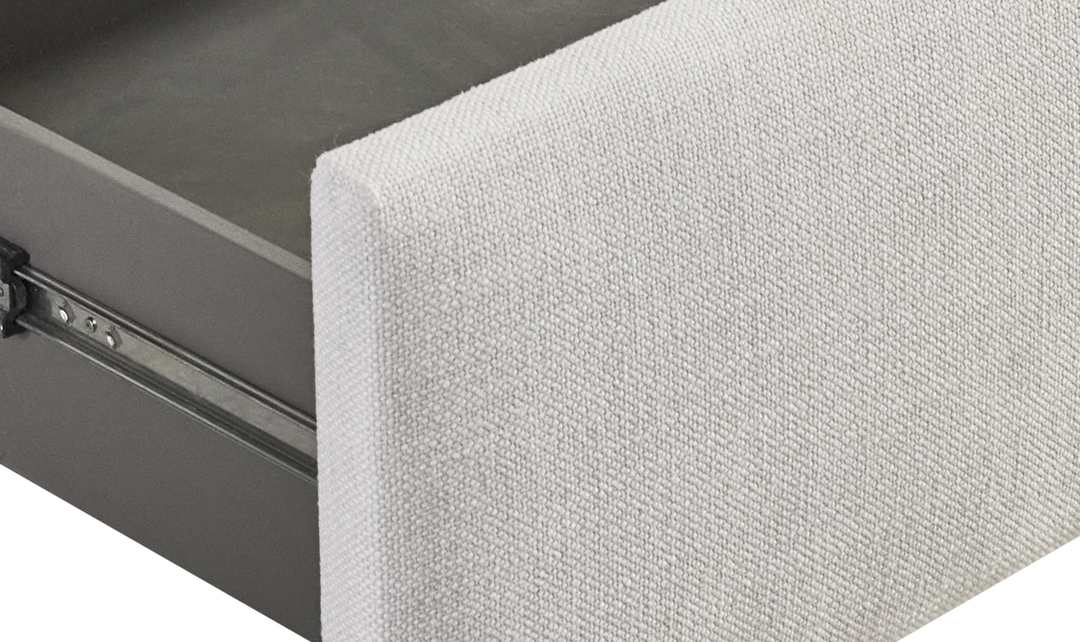 Bernhardt Loft Sawyer Upholstered Panel Bed with Flanged Edges - Jennifer Furniture