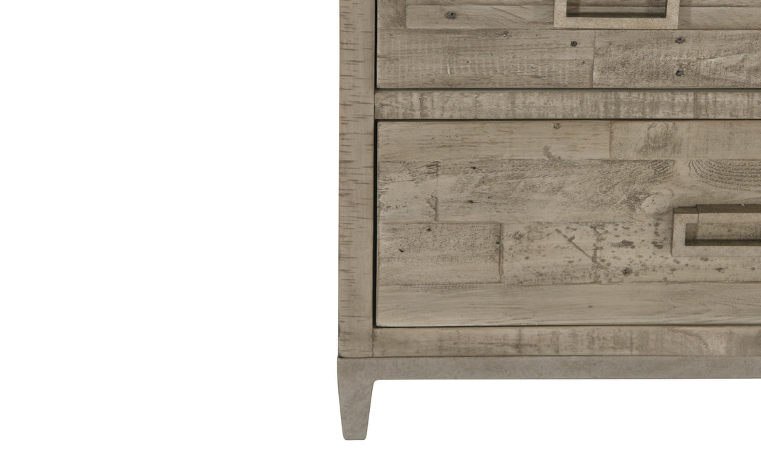 Bernhardt Loft Shaw Reclaimed Pine Wood Dresser with Metal Base-Jennier