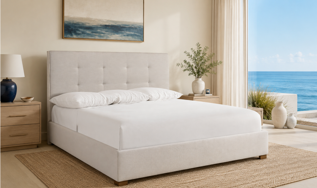Bernhardt Mason Upholstered Tufted Panel Bed-Jennifer Furniture