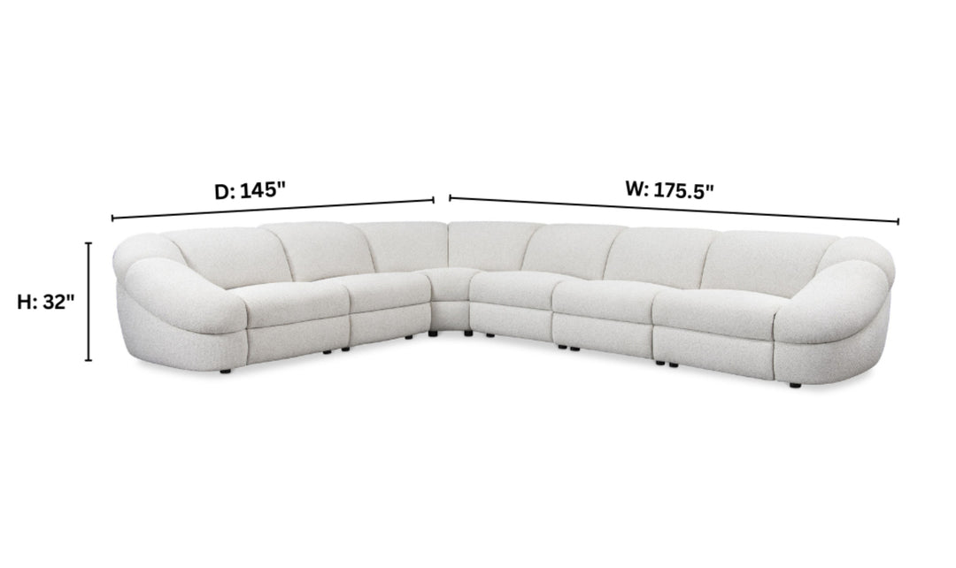 Bernhardt Massimo Fabric Power Motion Sectional With Wall Away Recline-Jenniferfurniture