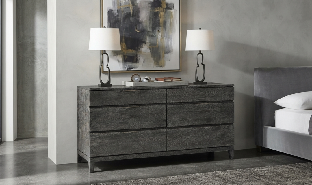 Bernhardt Menton Modern 6 Drawer Dresser- Jennifer Furniture