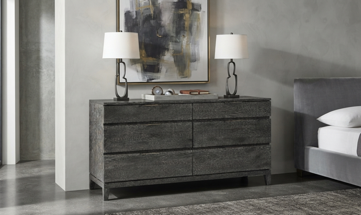 Bernhardt Menton Modern 6 Drawer Dresser- Jennifer Furniture