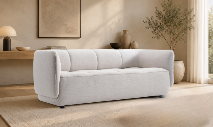 Bernhardt Mercer Modern Fabric Shelter Arm Sofa-Jennifer Furniture