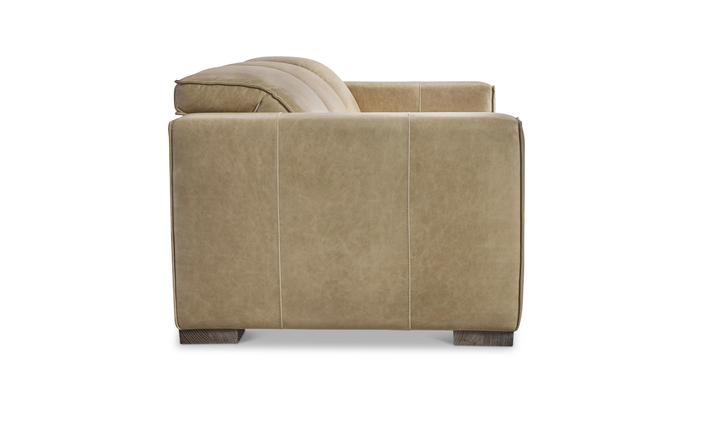 Bernhardt Nest Fabric Power Motion Sofa with Wide Track Arms in Beige-Jennifer Furniture