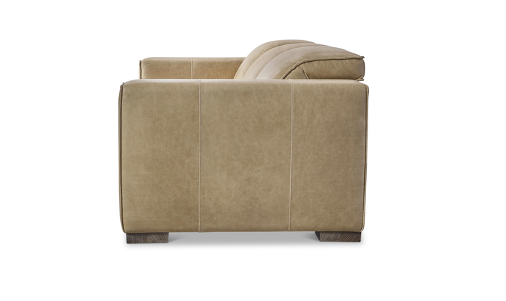 Bernhardt Nest Fabric Power Motion Sofa with Wide Track Arms in Beige-Jennifer Furniture