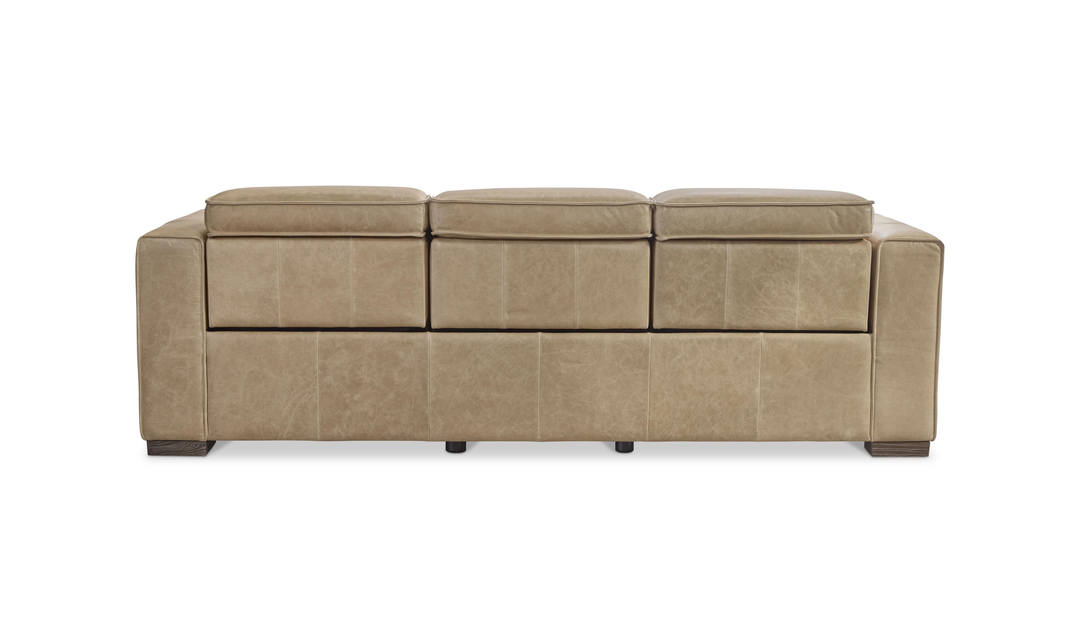 Bernhardt Nest Fabric Power Motion Sofa with Wide Track Arms in Beige-Jennifer Furniture