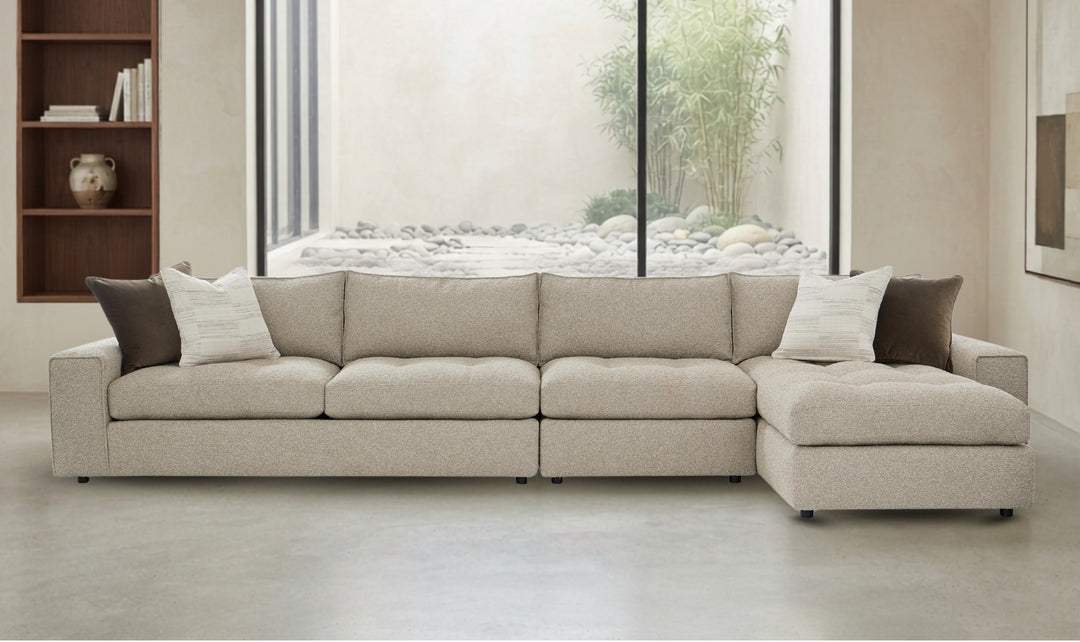 Bernhardt Nest Fabric Sectional With Modular Chaise-Jenniferfurniture