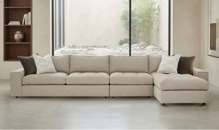 Bernhardt Nest Fabric Sectional With Modular Chaise-Jenniferfurniture