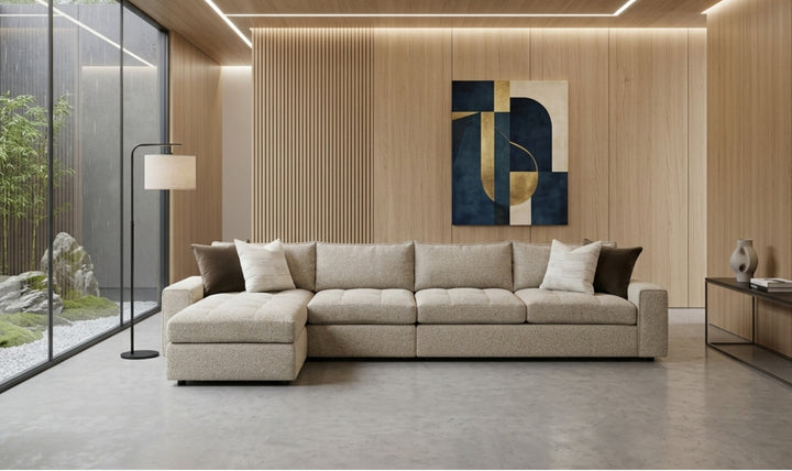 Bernhardt Nest Fabric Sectional With Modular Chaise-Jenniferfurniture