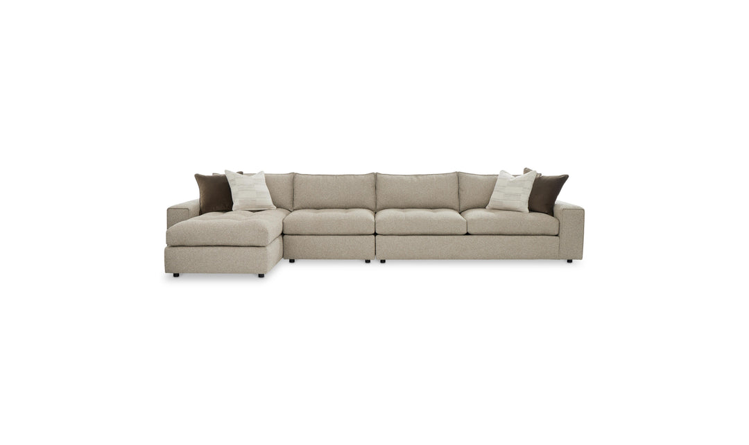 Bernhardt Nest Fabric Sectional With Modular Chaise-Jenniferfurniture