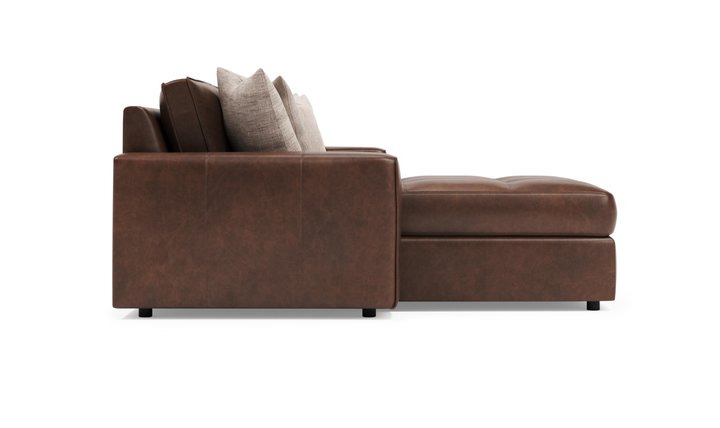 Bernhardt Nest Leather Left-Arm Chaise Sectional Sofa - Jennifer Furniture