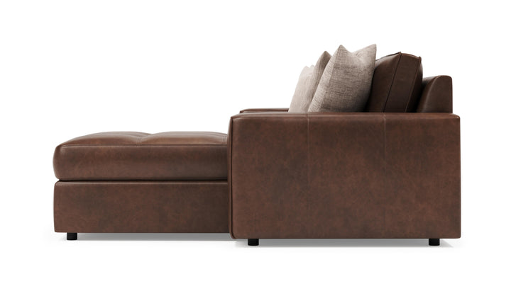 Bernhardt Nest Leather Sectional With Oversized Track Arms-Jenniferfurniture