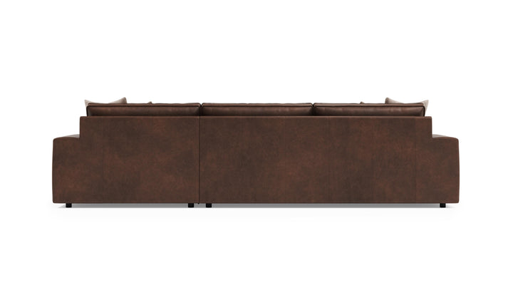 Bernhardt Nest Leather Sectional With Oversized Track Arms-Jenniferfurniture