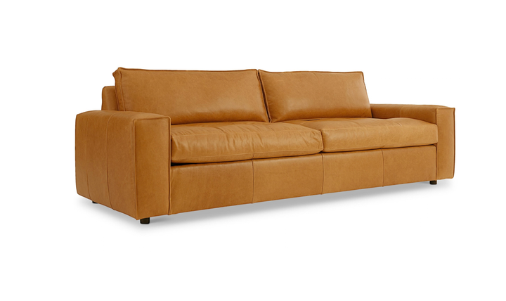Bernhardt Nest Leather Sofa with Wide Track Arms-Jennifer