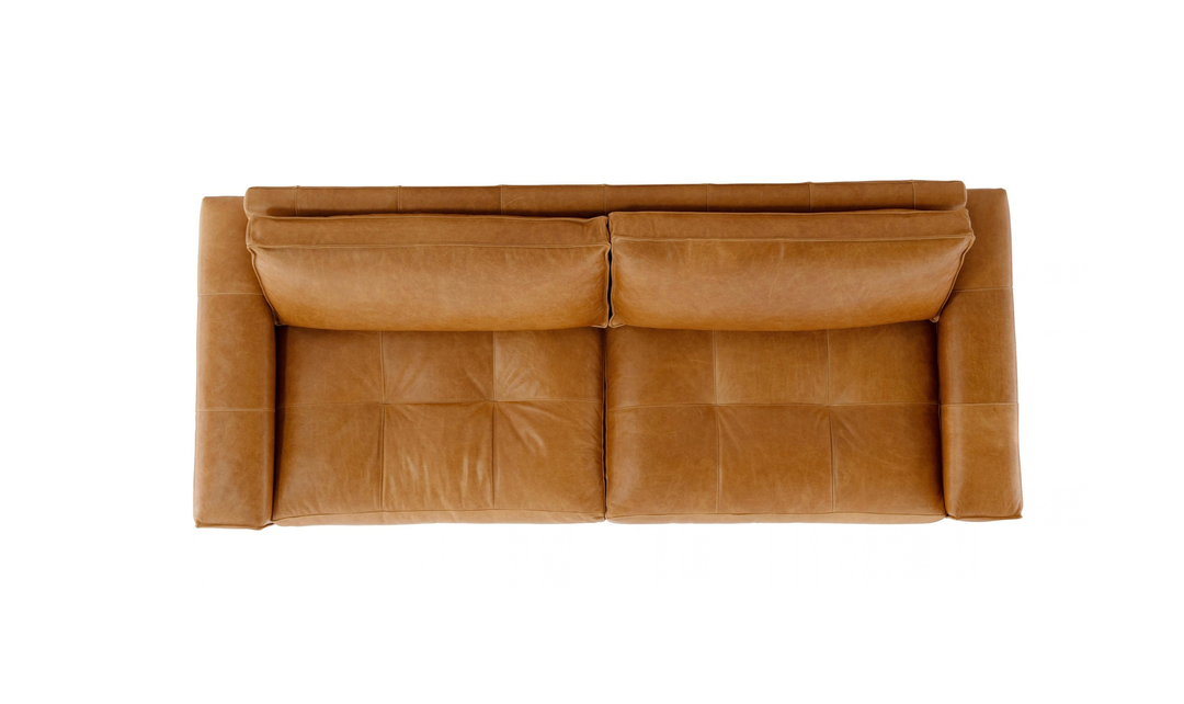 Bernhardt Nest Leather Sofa with Wide Track Arms-Jennifer