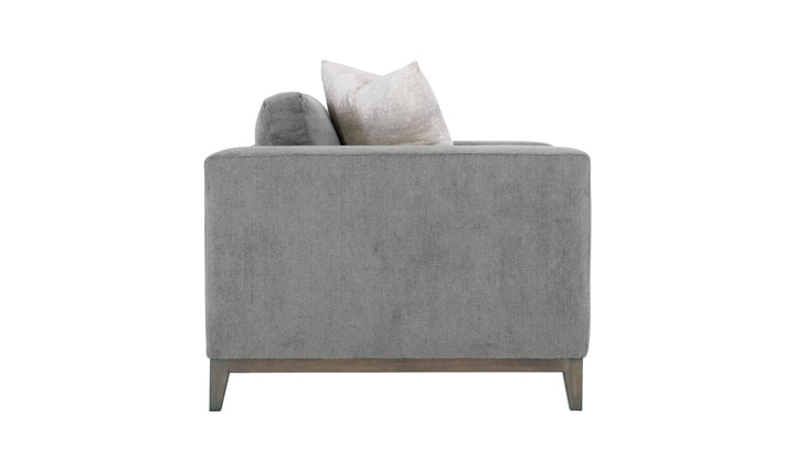 Bernhardt Noel Fabric Gray Living Room Set with Feather Down Cushion & Accent Throw Pillow-Jennifer Furniture
