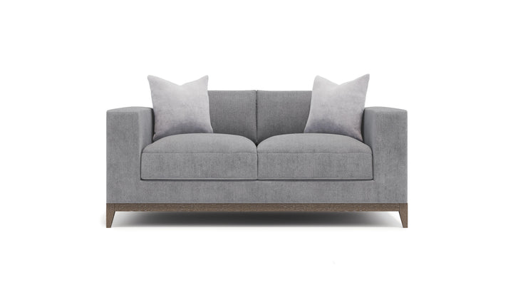 Bernhardt Noel Fabric Gray Living Room Set with Feather Down Cushion & Accent Throw Pillow-Jennifer Furniture