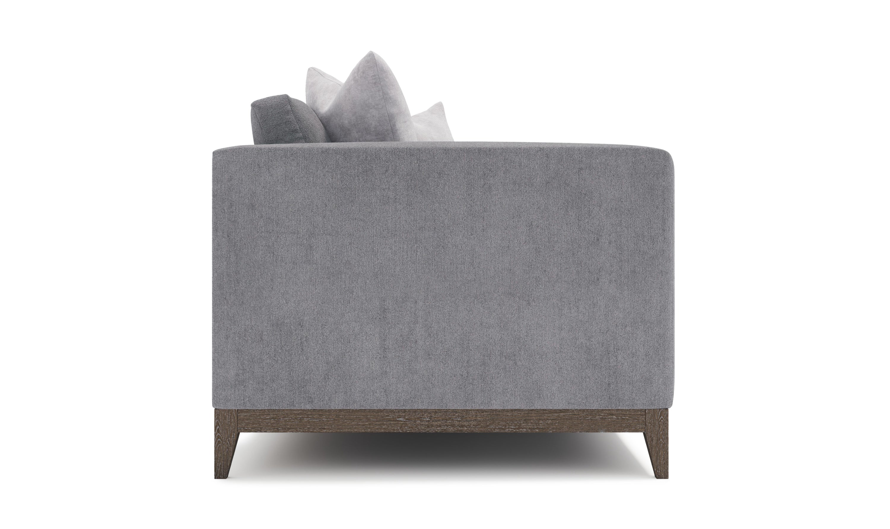Bernhardt Noel Fabric Gray Living Room Set with Feather Down Cushion & Accent Throw Pillow-Jennifer Furniture