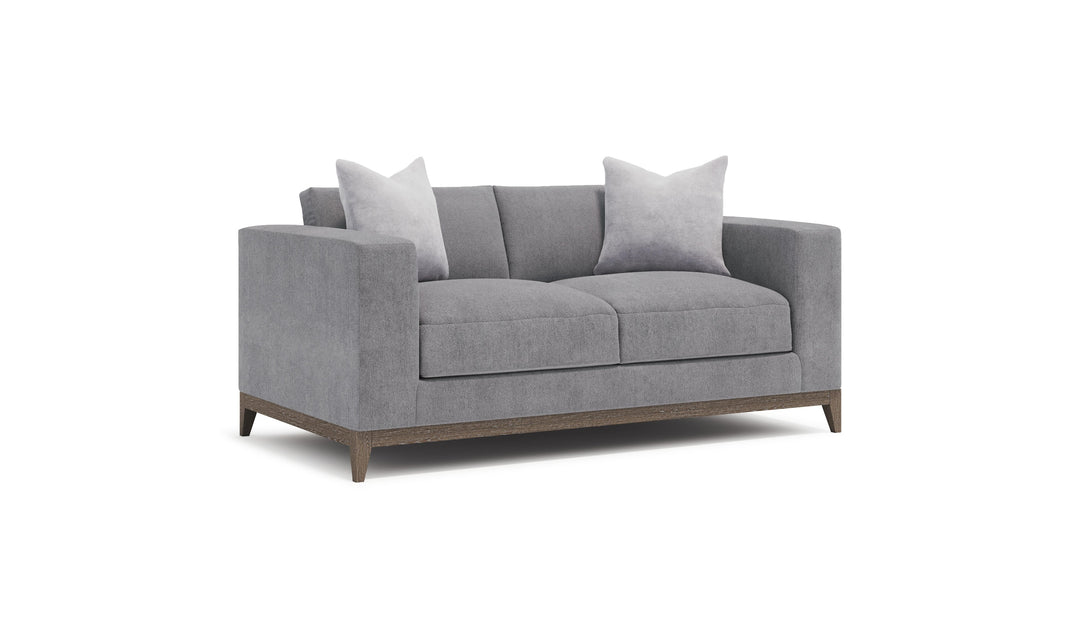 Bernhardt Noel Fabric Gray Living Room Set with Feather Down Cushion & Accent Throw Pillow-Jennifer Furniture