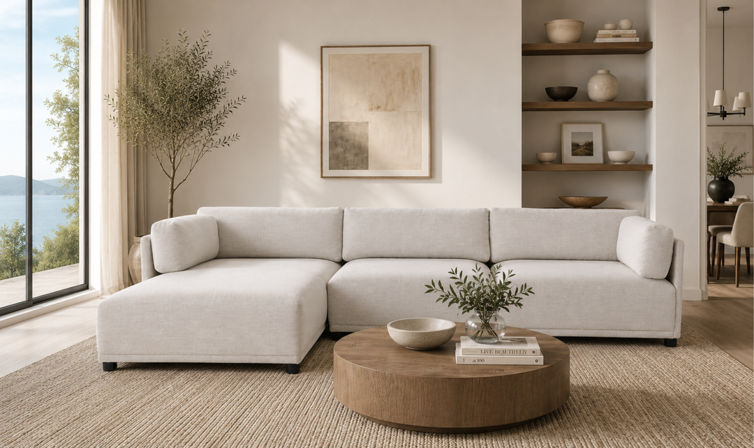 Bernhardt Parker Fabric 3 Piece Modular Sectional Sofa with Chaise-jennifer Furniture