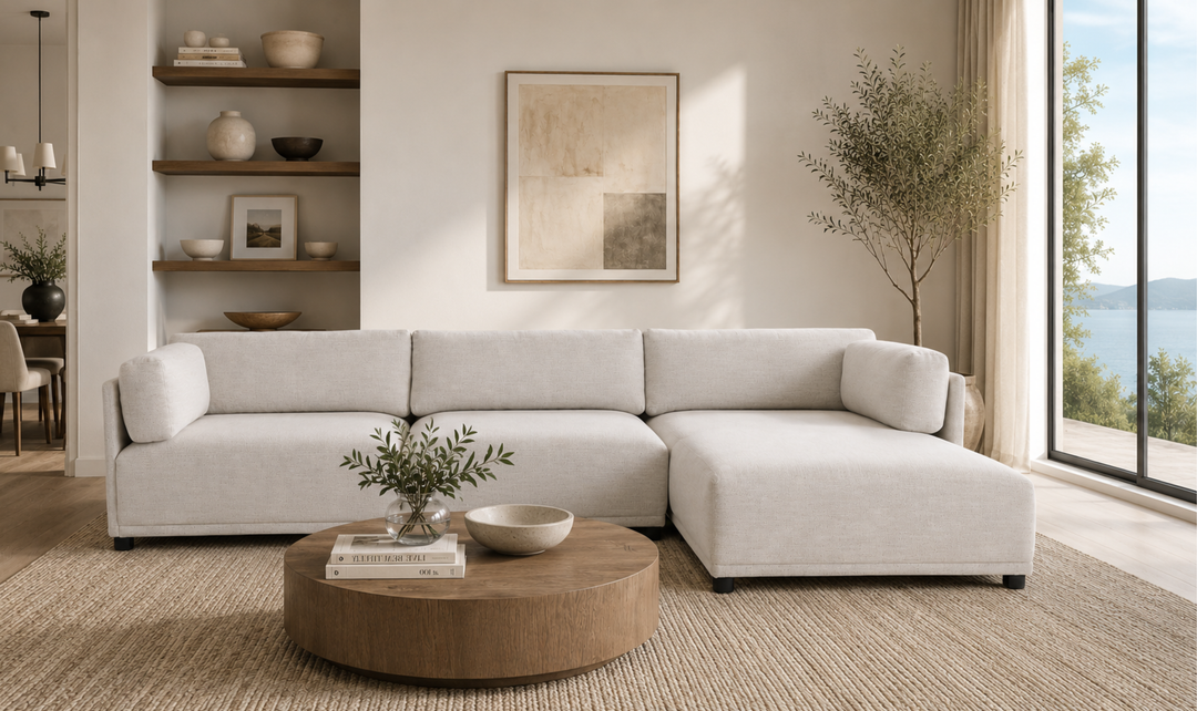 Bernhardt Parker Fabric 3 Piece Modular Sectional Sofa with Chaise-jennifer Furniture