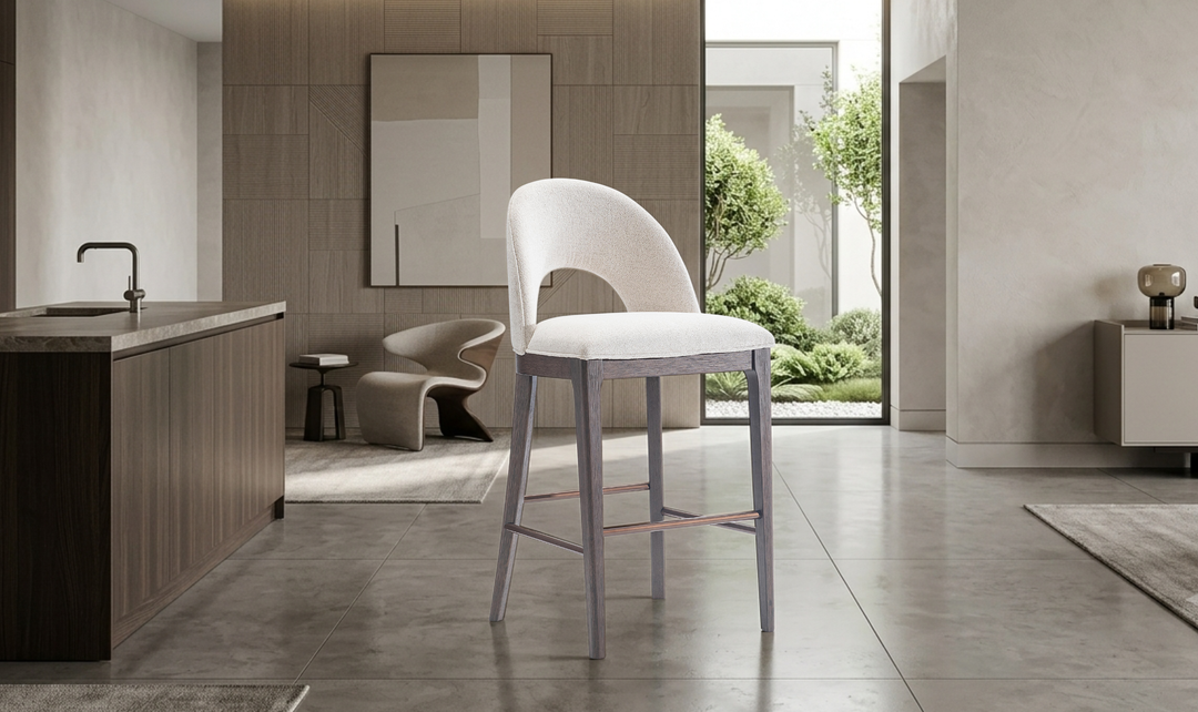 Bernhardt Raff Wooden Bar Stool-Jennifer Furniture