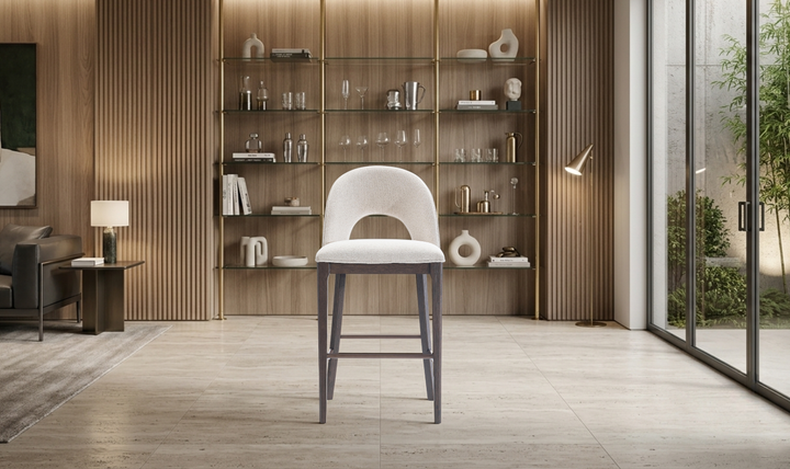 Bernhardt Raff Wooden Bar Stool-Jennifer Furniture