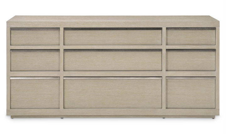 Bernhardt Solaria 6-Drawers Dresser With Cast Aluminum Legs-Jennifer Furniture