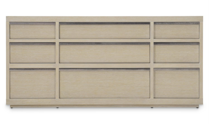 Bernhardt Solaria 6-Drawers Dresser With Cast Aluminum Legs-Jennifer Furniture