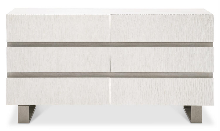 Bernhardt Solaria 6-Drawers Dresser With Cast Aluminum Legs-Jennifer Furniture
