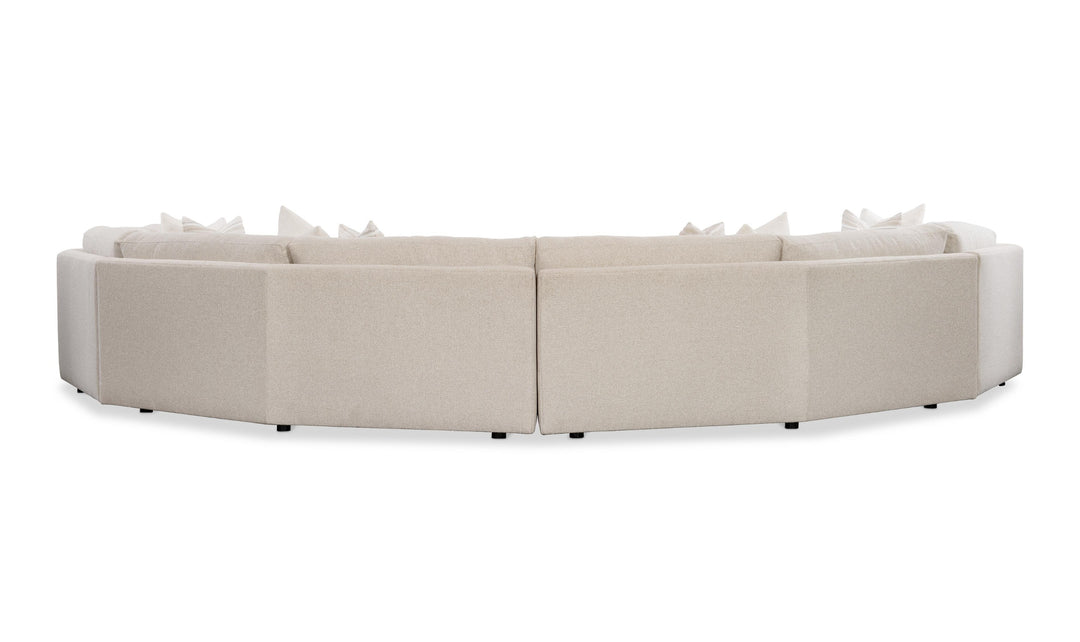 Bernhardt Soleil Fabric Sectional Sofa With Box Edge Pillows-Jennifer