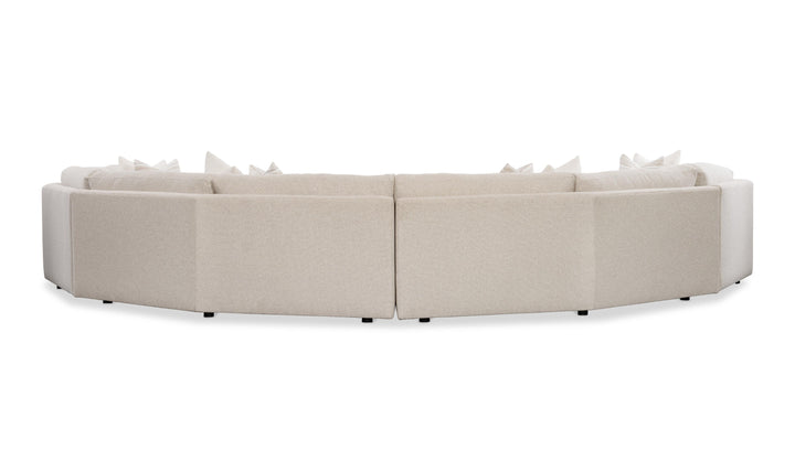 Bernhardt Soleil Fabric Sectional Sofa With Box Edge Pillows-Jennifer