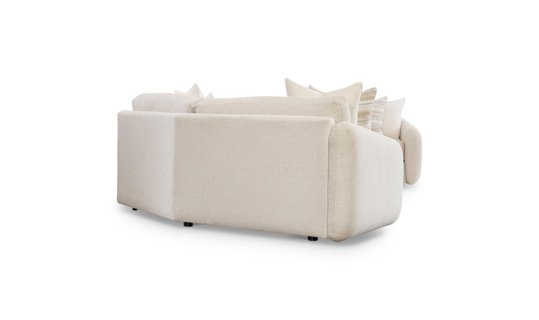 Bernhardt Soleil Fabric Sectional Sofa With Box Edge Pillows-Jennifer
