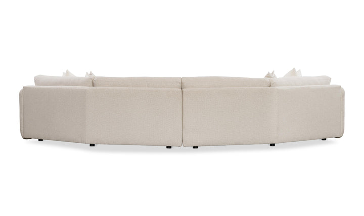 Bernhardt Soleil Fabric Sectional Sofa With Box Edge Pillows-Jennifer