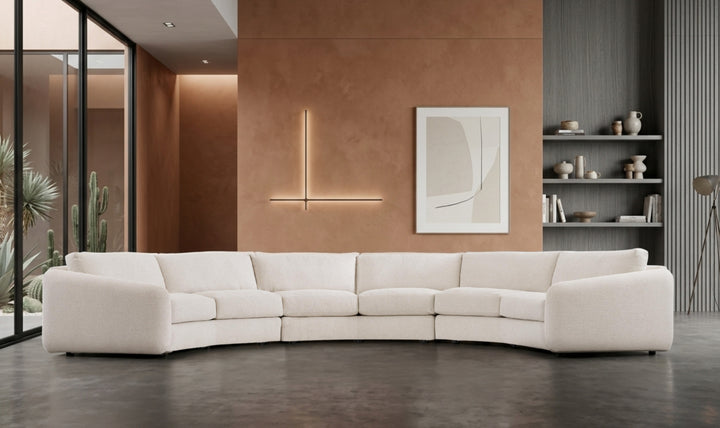 Bernhardt Soleil Fabric Sectional Sofa With Box Edge Pillows-Jennifer