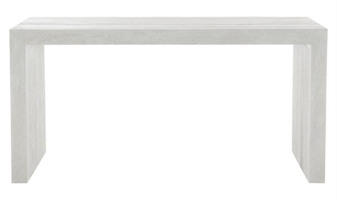Bernhardt Summerton Rectangle Wooden Console Table In White-Jennifer Furniture
