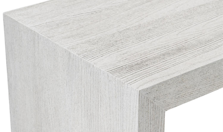 Bernhardt Summerton Rectangle Wooden Console Table In White-Jennifer Furniture