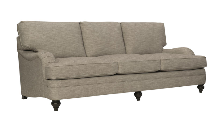 Bernhardt Tarleton 3 Seater Fabric Sofa in Brown