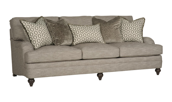 Bernhardt Tarleton 3 Seater Fabric Sofa in Brown