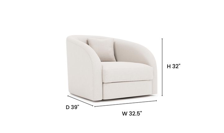 Bernhardt Terra Fabric Swivel Chair - Jennifer Furniture