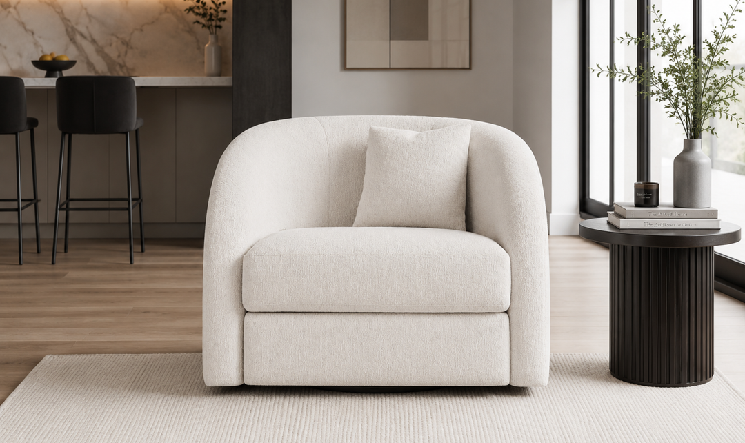 Bernhardt Terra Fabric Swivel Chair - Jennifer Furniture