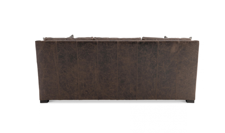 Bernhardt Ventura Dark Brown Leather Sofa-Jennifer