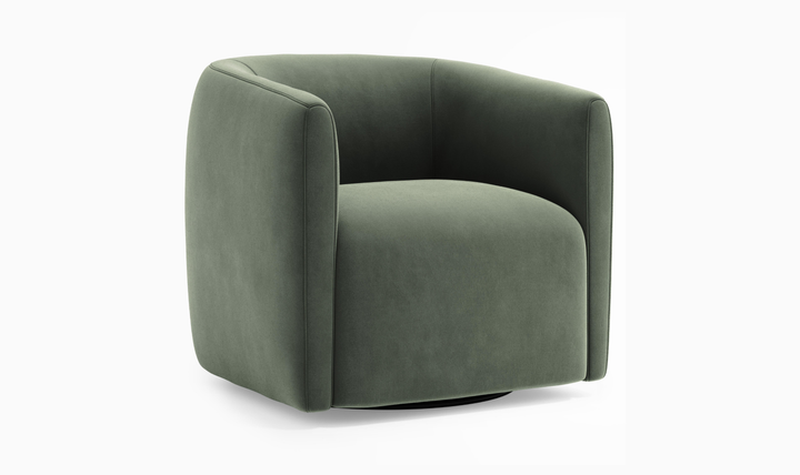 Bernhardt Aline Fabric Swivel Chair-Jennifer