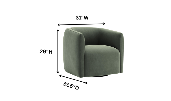 Bernhardt Aline Fabric Swivel Chair