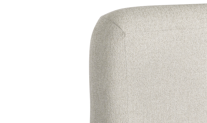 Bernhardt Antibes Lushy Upholstered Panel Bed with Rounded Panels