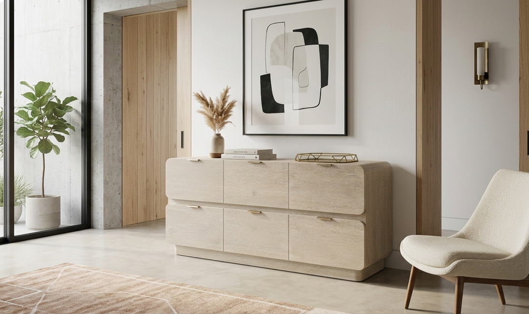 Bernhardt Antibes Six-Drawer Wooden Dresser with Rustic Oak Finish-Jennifer Furniture