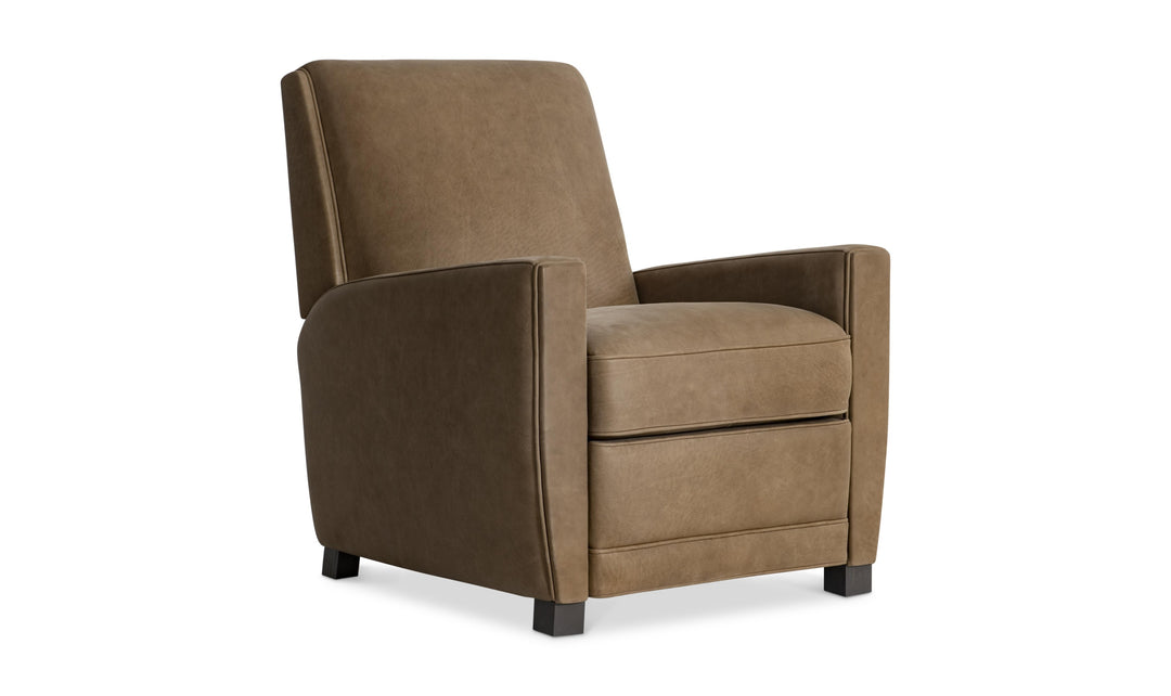 Bernhardt Bastille Tailored Leather Push-Back Recliner Chair-Jennifer